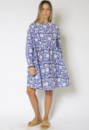 Blue White Floral