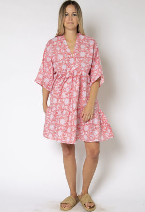 Pink White Floral