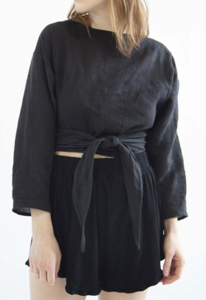 HDH_LongSleeveTieTop_BlackLinen