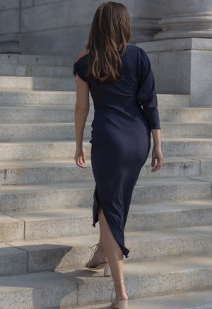 Asymmetrical Rib Dress