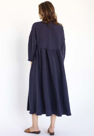Collar Tie Oversized Dress