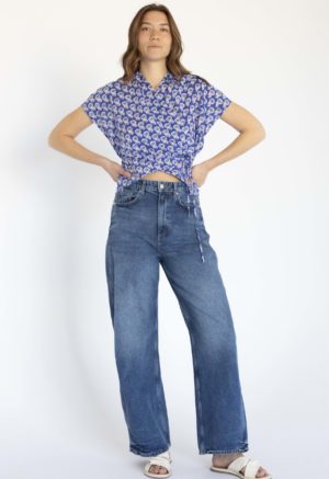 Dark Blue Floral