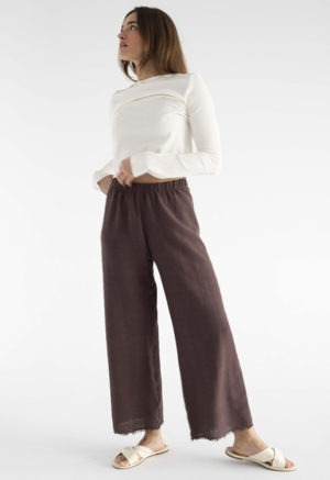 Limited Edition Gauze Wide-Leg Pant