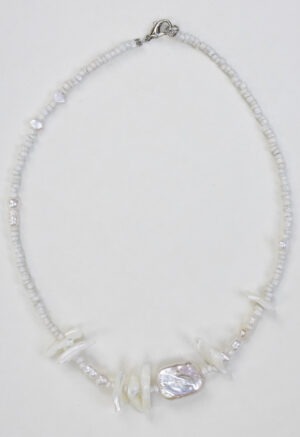 pearl and shell necklace