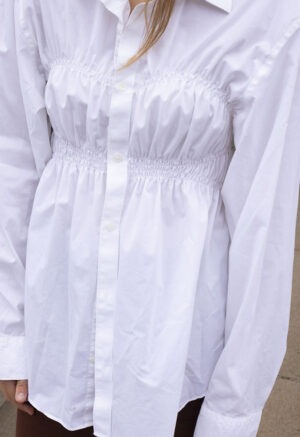 Ruched Button-UP545