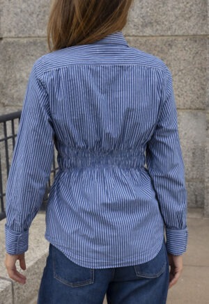 Ruched Button-Up309