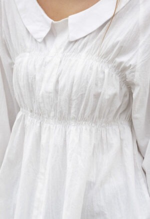 Ruched Button-Up315